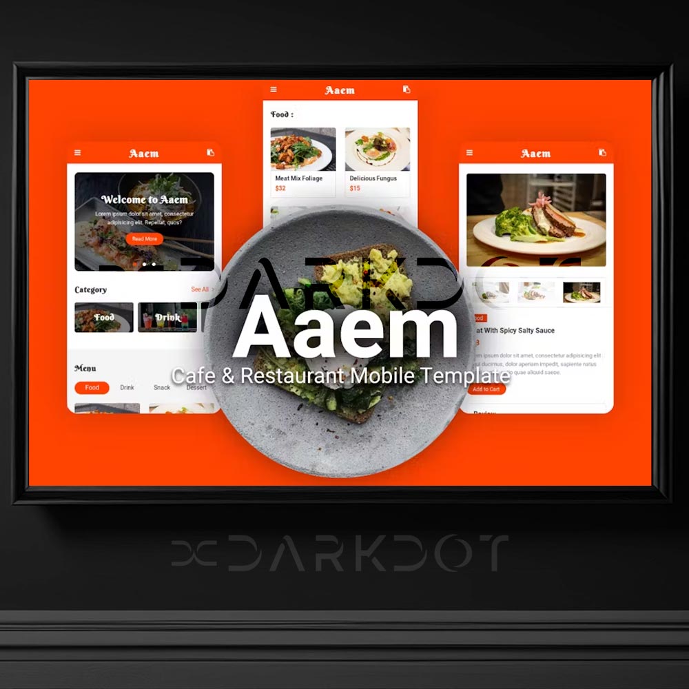 aaem cafe restaurant web site template mobil web site temasi indir