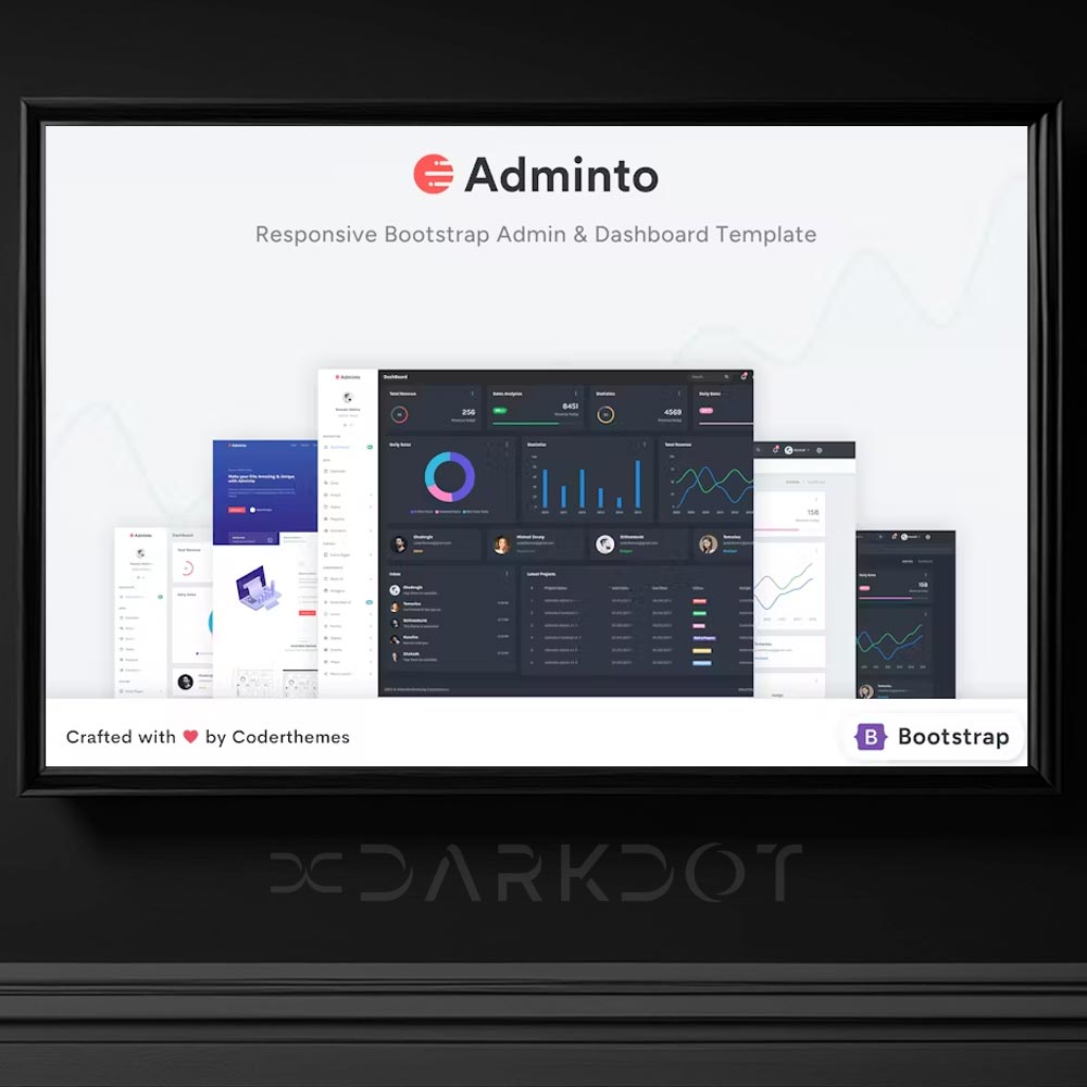 adminto admin yonetici template tema html web site dashboard tema