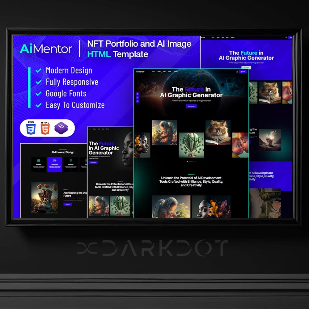ai mentor nft image nft web site html template tema indir web site sablon