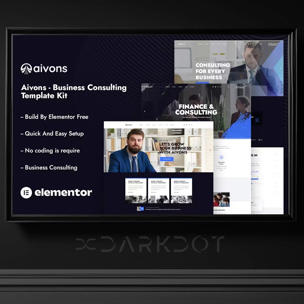 aivons business consulting is danismanlik web site elementor sablon template