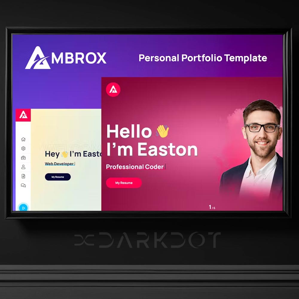 amrbox web site personal portfolio personel freelancer html tema sablon