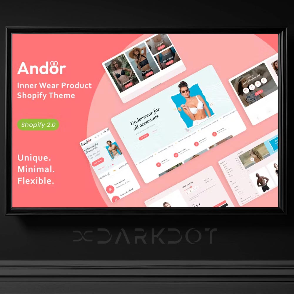 andor inner wear ic giyim shopify web site template web site tasarimi