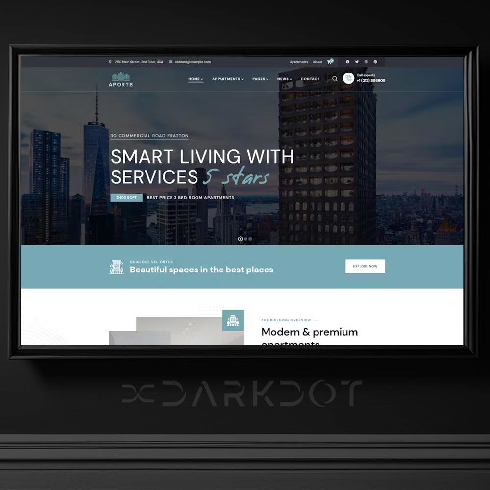 aports single property wordpress theme emlakci residence sektor web site