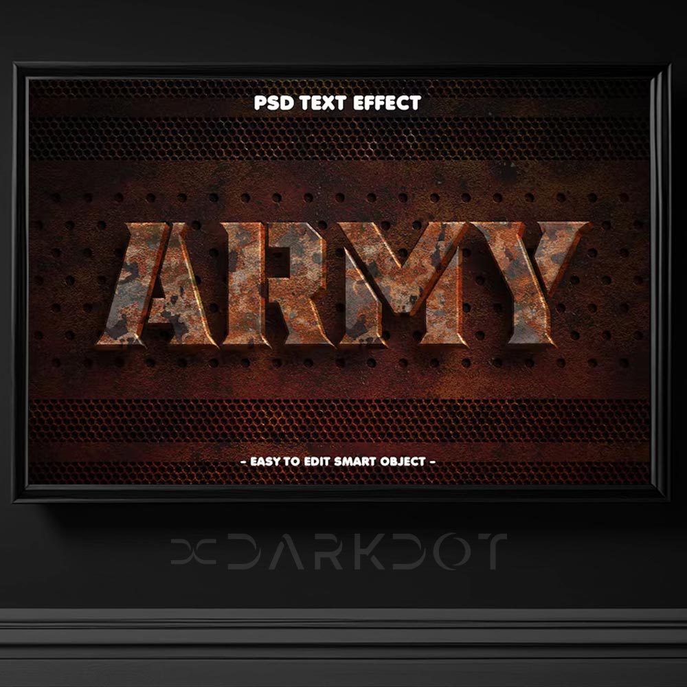 army force askeri yazi temasi text effect photoshop yazi efekti psd format