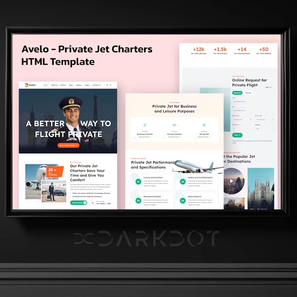 avelo private jet html web site template ozel jet kiralama web site tema
