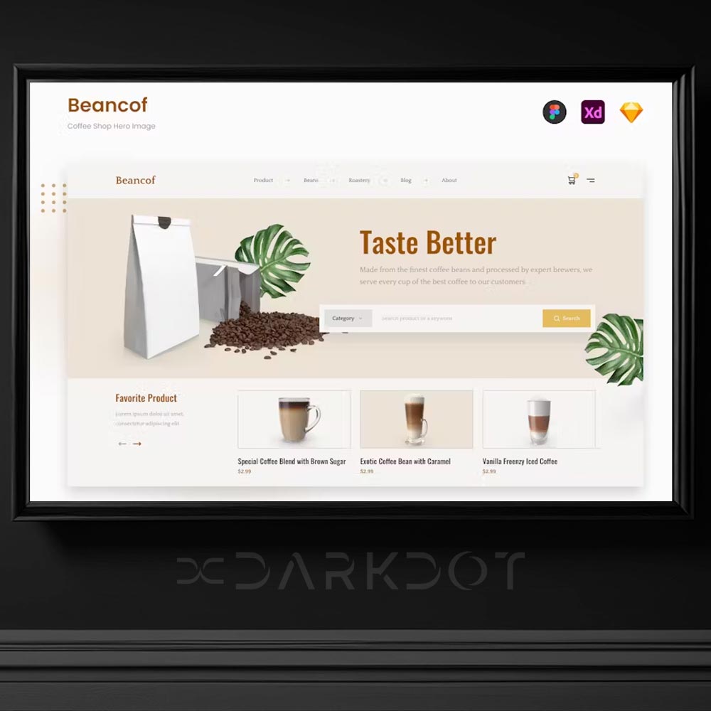 beancof kafe cafe restoran icecek sicak kahve dukkani web site template