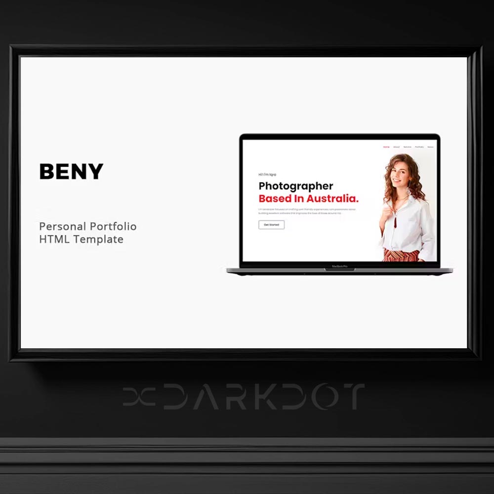 beny personal portfolio template kisisel portfolyo cv web site html template