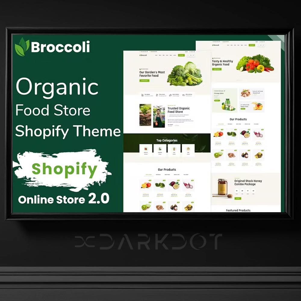 broccoli food store shopify template web site e ticaret shopify temasi indir