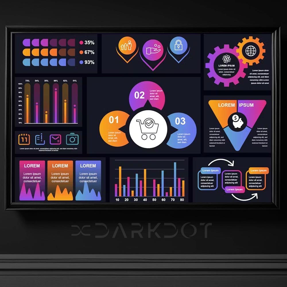 business icon infografik kurumsal set vektorel ikon infografik template