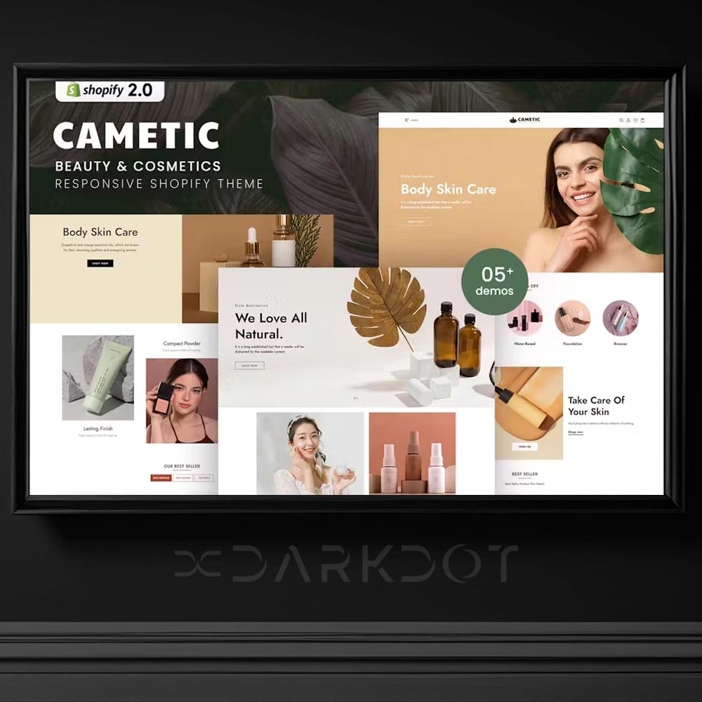 cametic beauty kozmetik online alisveris site shopify web site template