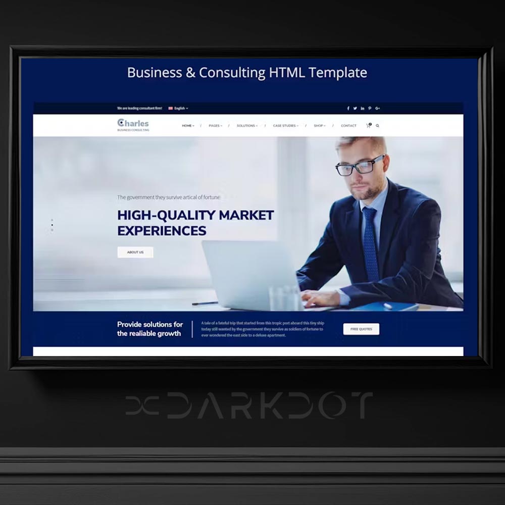 charles business profesyonel kurumsal cok amacli web site html template