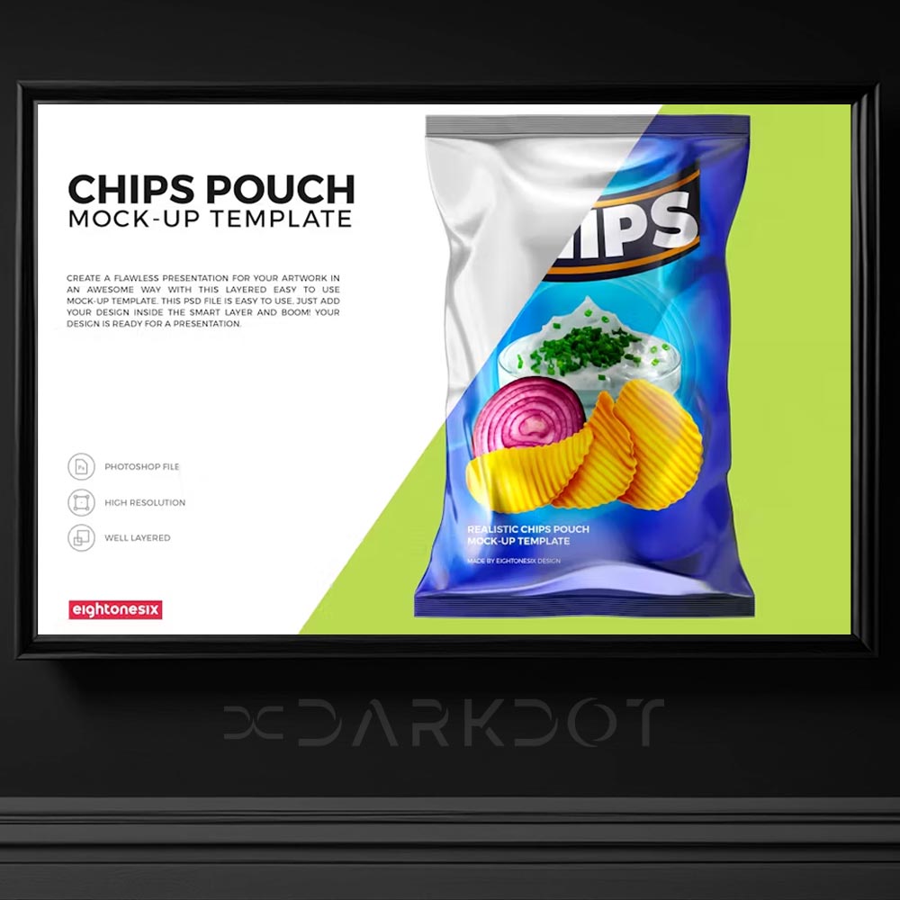 aluminyum cips paketi mockup psd cheetos ruffles paket mockup psd