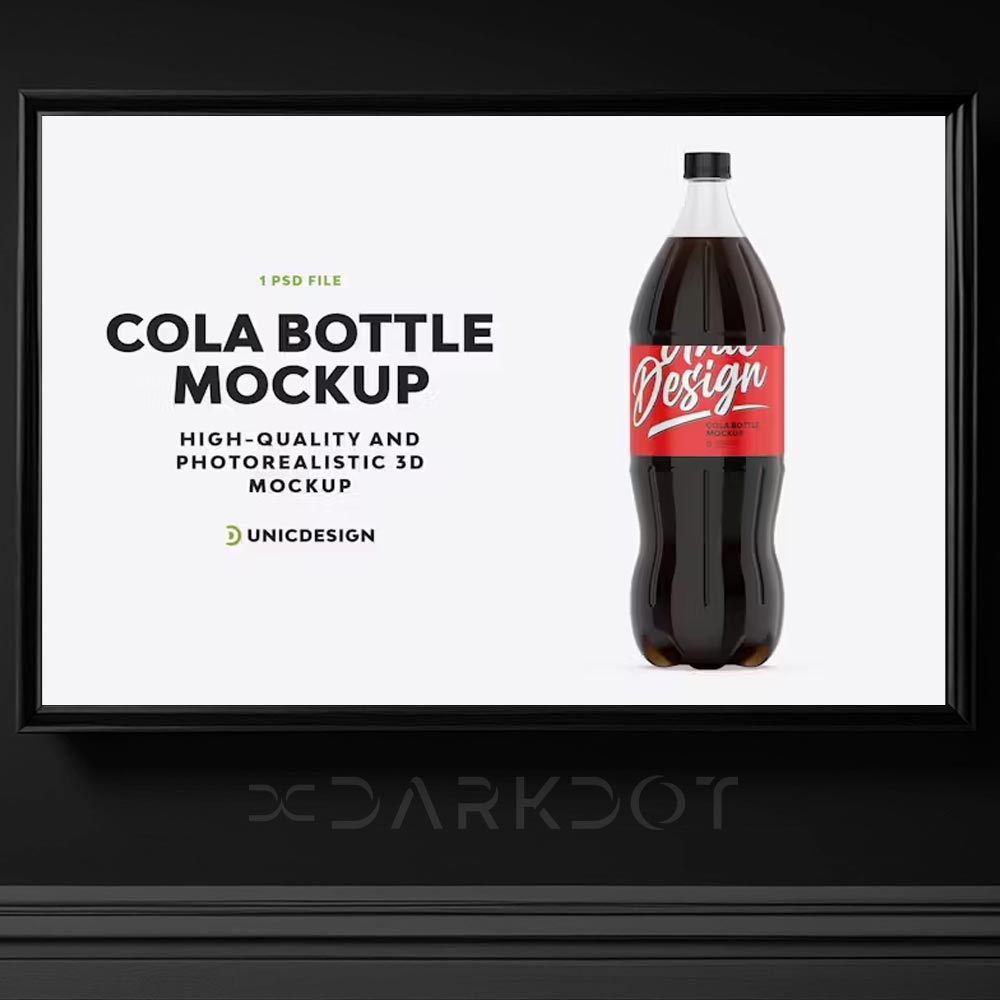 coca cola pepsi 2 5 lt pet sise kola plastik sise tasarimi mockup psd template