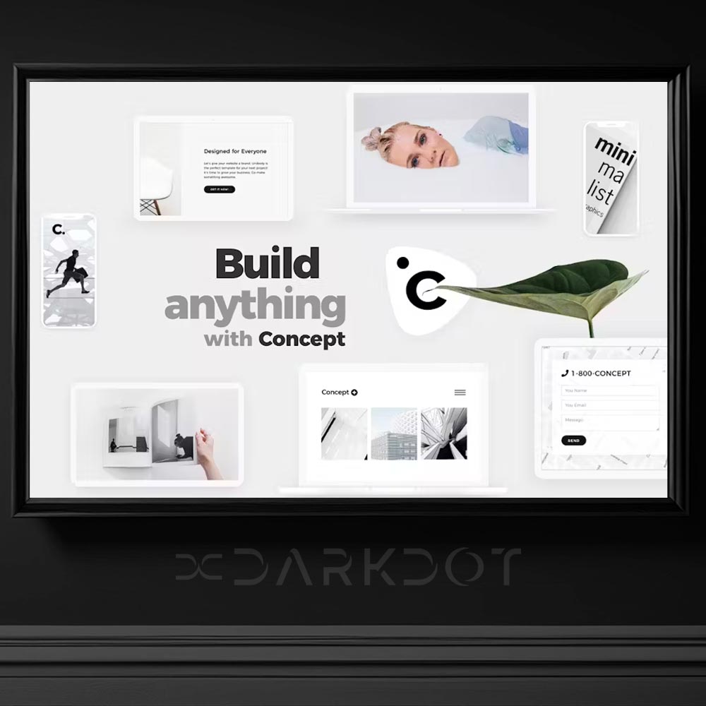 concept cok amacli multi web site html minimal web site template sablon