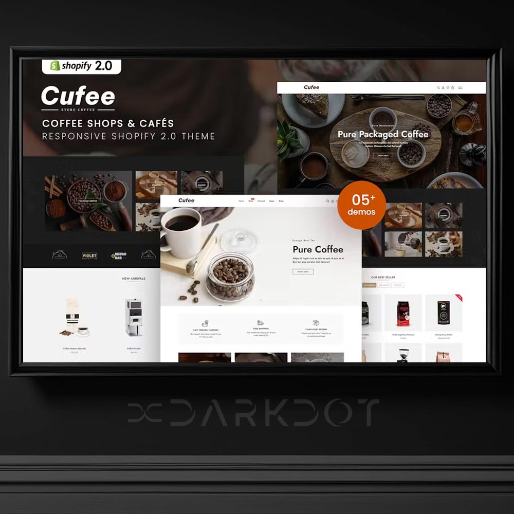 cufee shopify cafe kahve satis online alisveris kahve sitesi shopify template