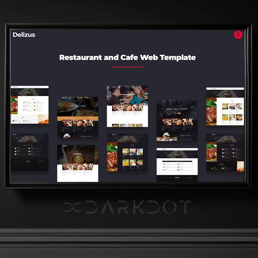 delizus restaurant ve cafe web site html template kurumsal restoran web site