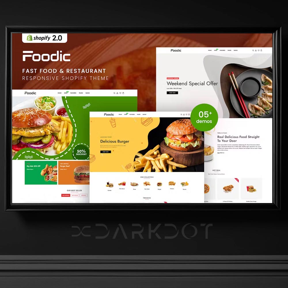 foodic fast food tema shopify template hamburger online magaza shopify