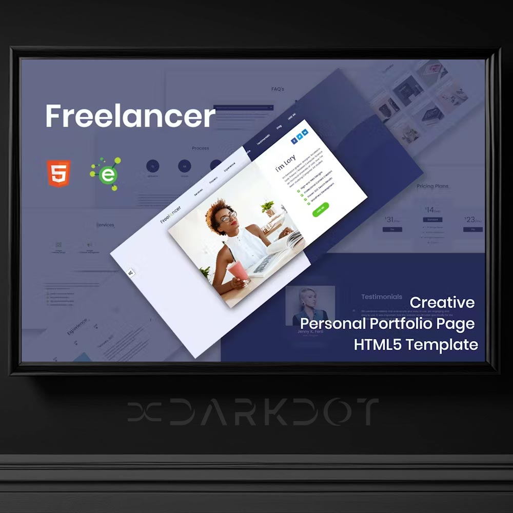 freelancer html web site template kisisel portfolyo web site tasarimi