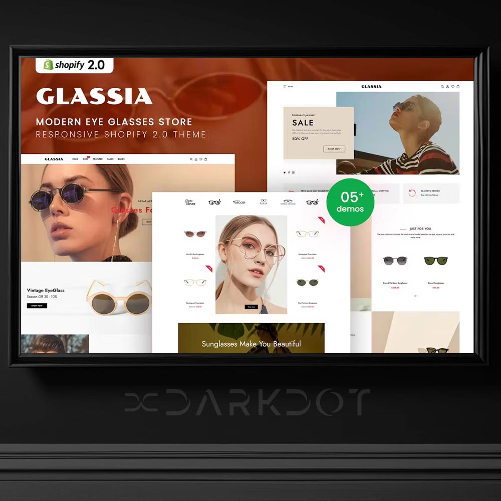 glassia shopify theme html gozluk online satis magaza shopify temasi