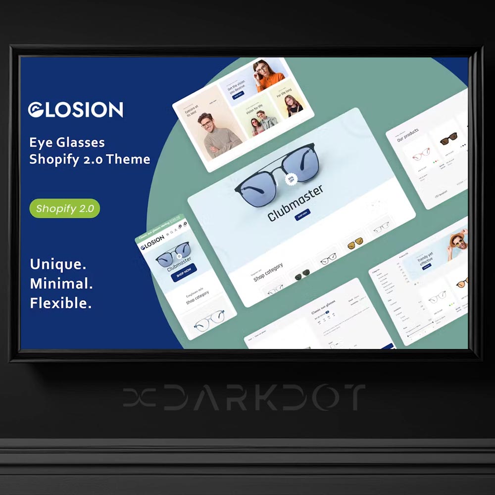 glosion eye glasses shopify gozluk online magaza tema web shop