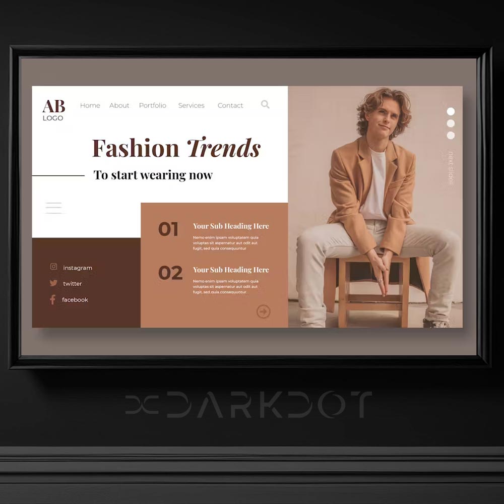 fashion moda online kiyafet satis magaza banner template tasarim ai