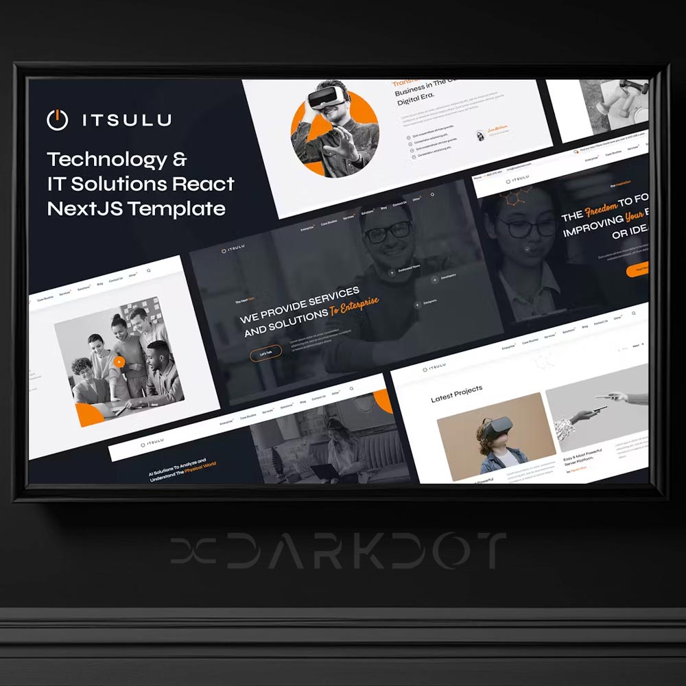 itsulu technology teknoloji vr temali web site tasarimi html template