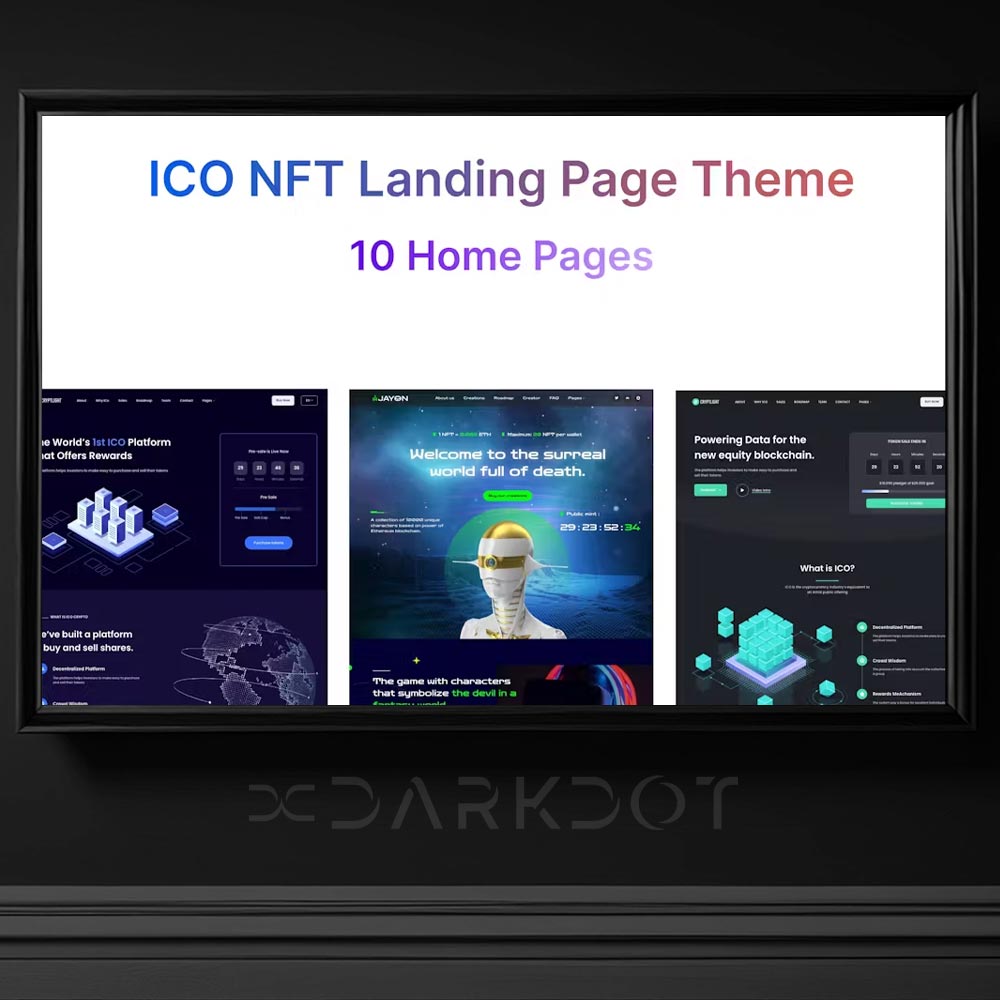 ico nft ai web site template yapay zeka nft web site html temalar