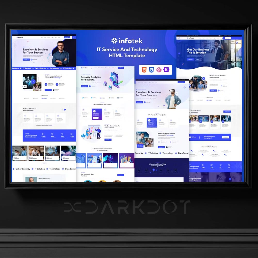 infotek bilisim teknolojileri it web site modern html template sablon