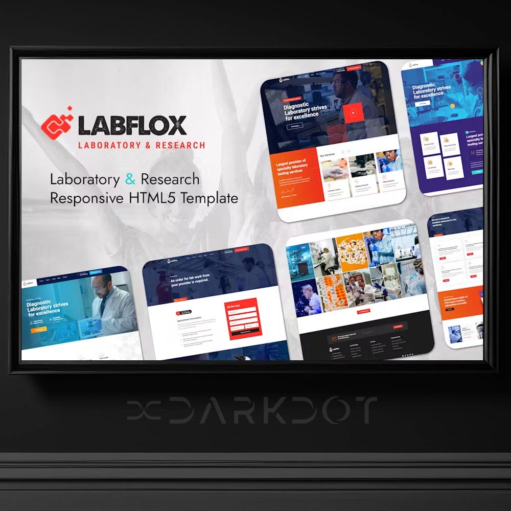 labflox boratuvar arastirma web site tema html sablon kimya medikal