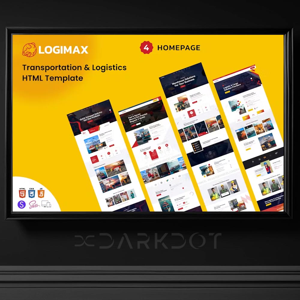 logimax transportation lojistik nakliye kurumsal web site html sablon