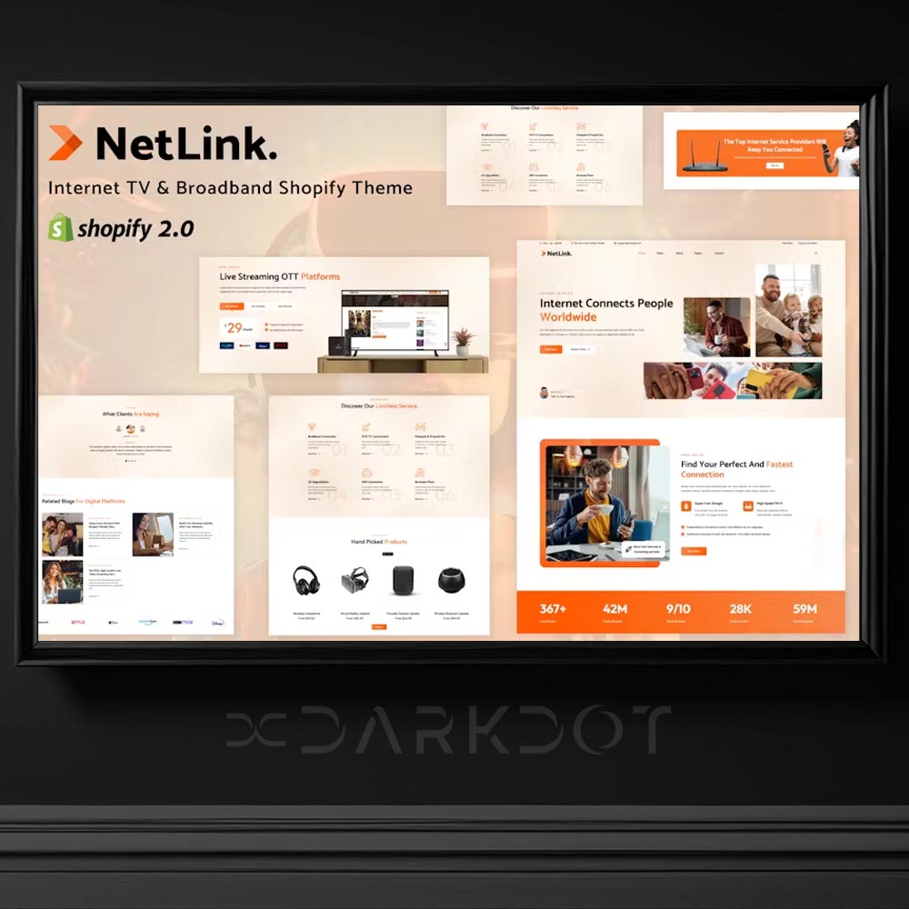 netlink cctv kablolu kablosuz internet ag wifi hizmetleri shopify sablon