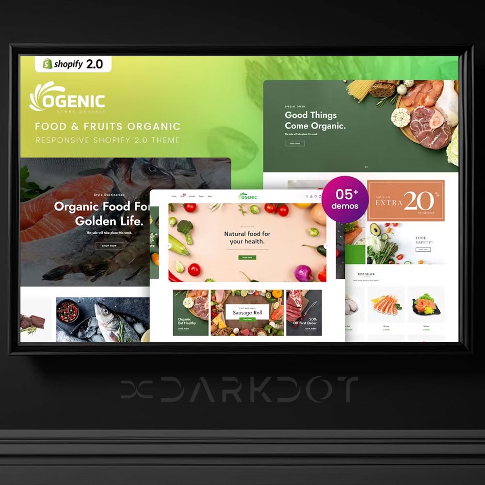 ogenic food fruits organik meyve sebze satis magaza shopify cms tema