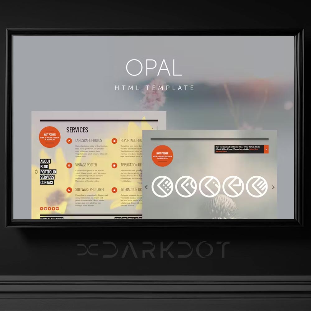 opal minimal opak cam web site html template seffaf web site sablon