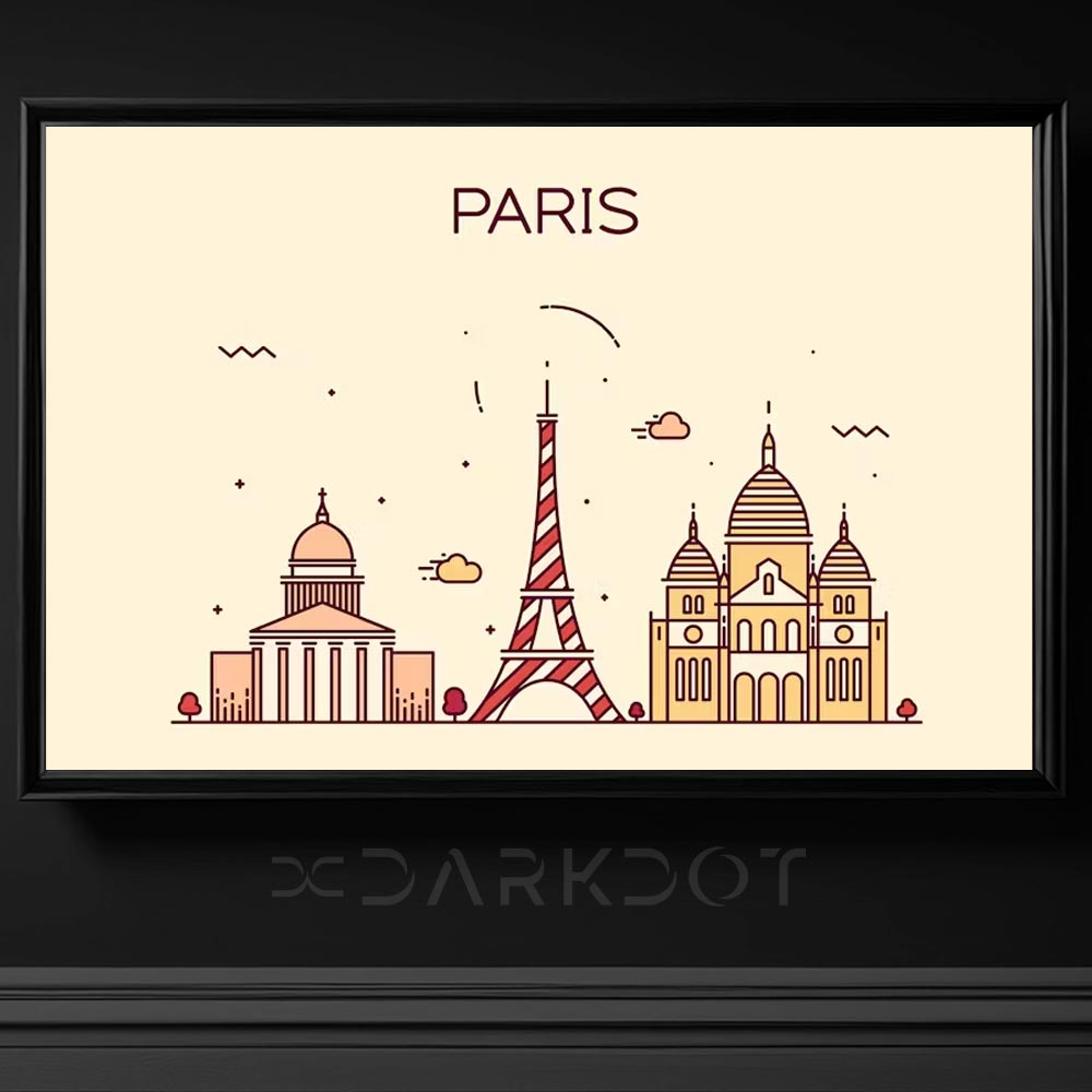 paris city vector illustration template ai france city illustration template