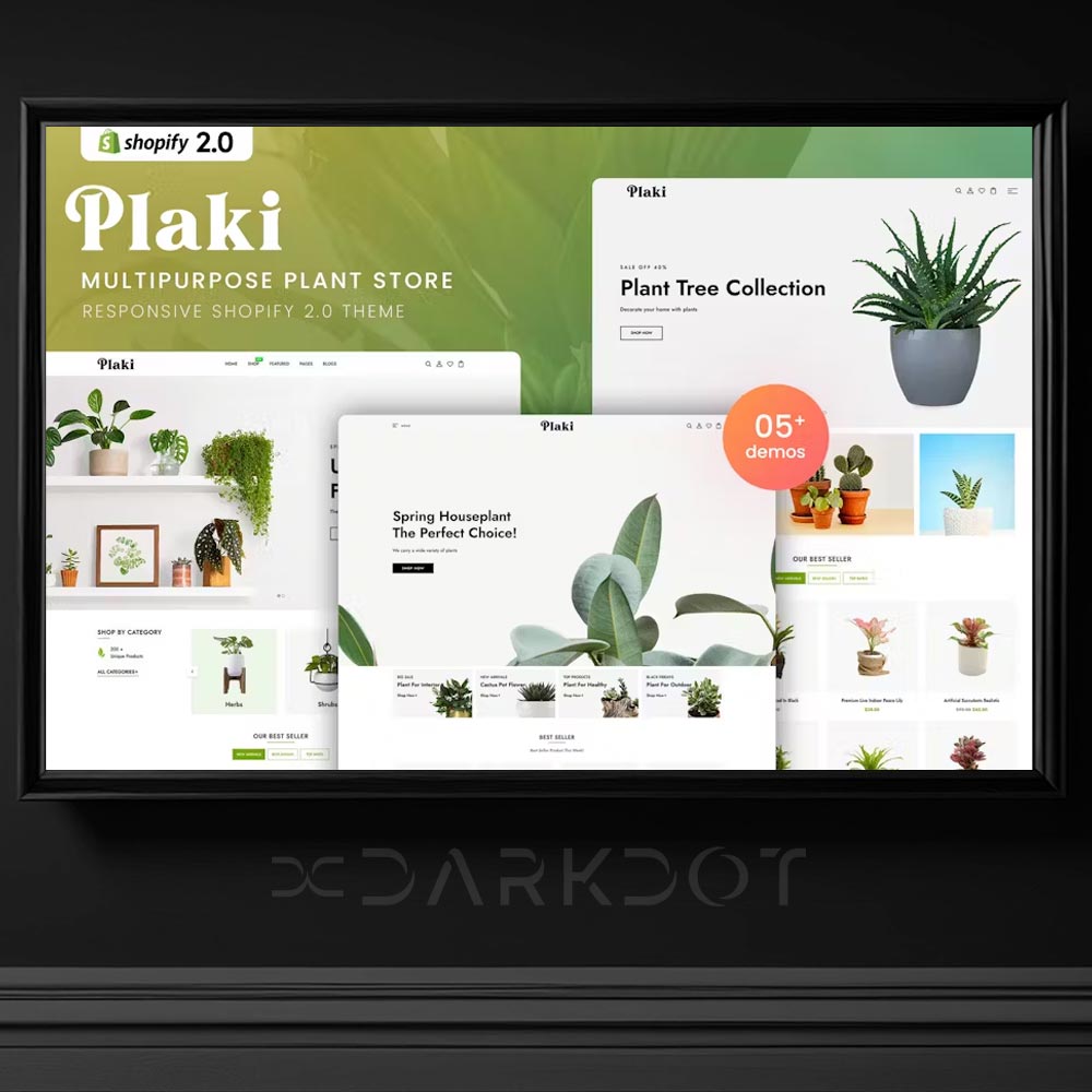 plaki multipurpose shopify bitki cicek alisveris magaza online web site html