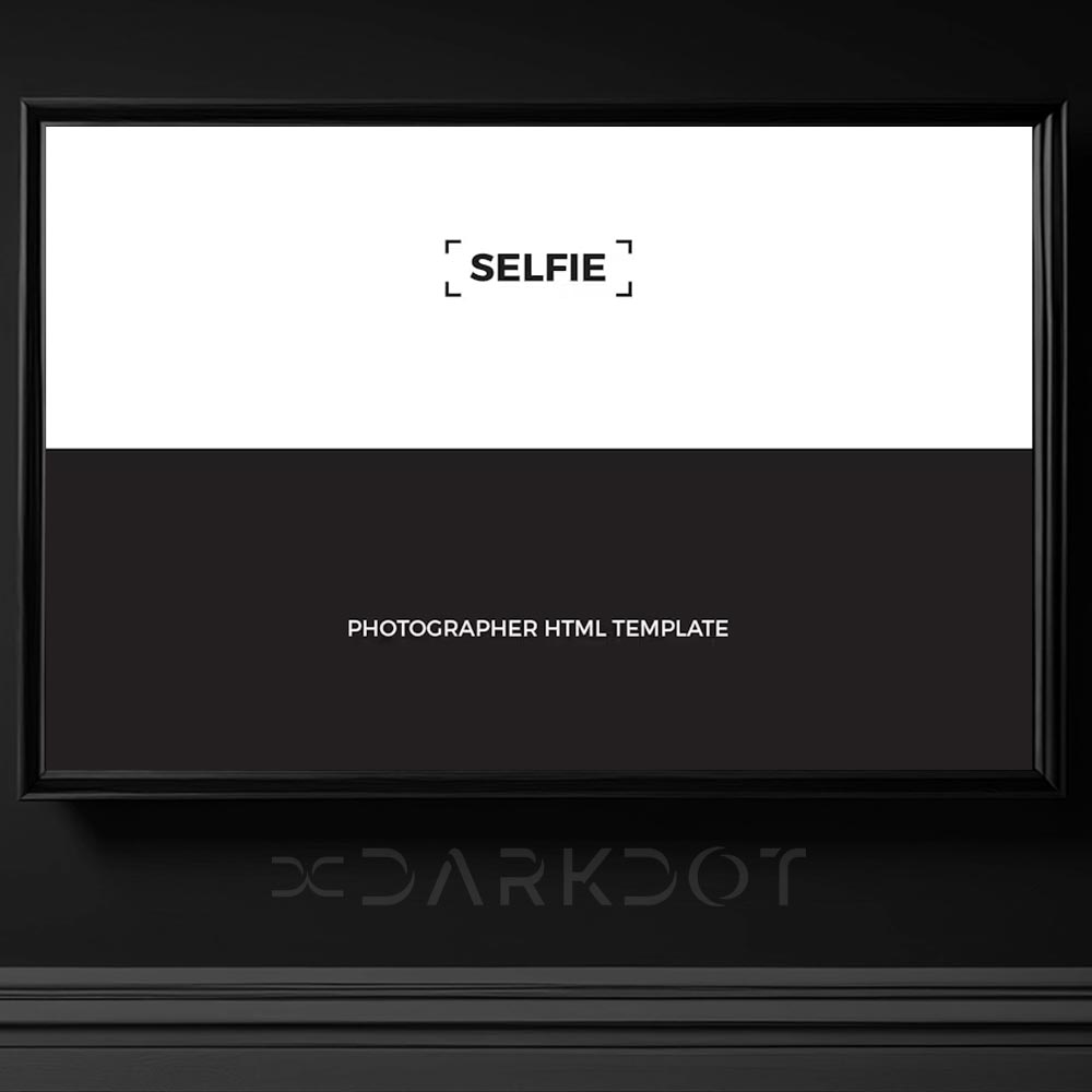 selfie freelance kisisel fotografci portfolyo modern minimal web site html