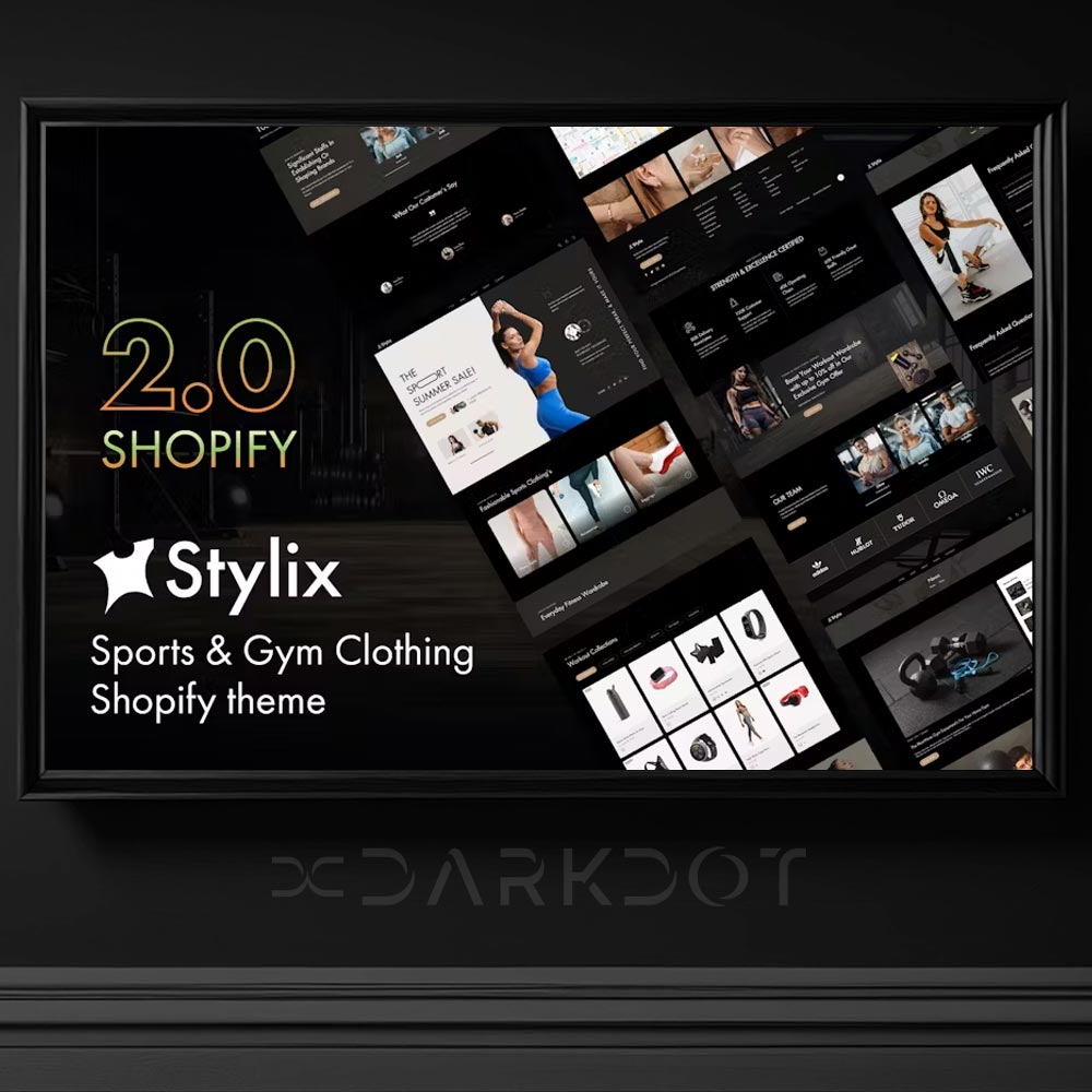 stylix spor salonu gym fitness giyim ticaret magaza web site shopify cms