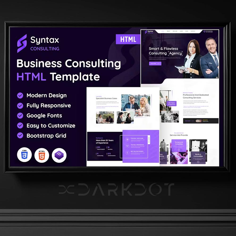 syntax kurumsal danismanlik hizmetleri modern web site html tema