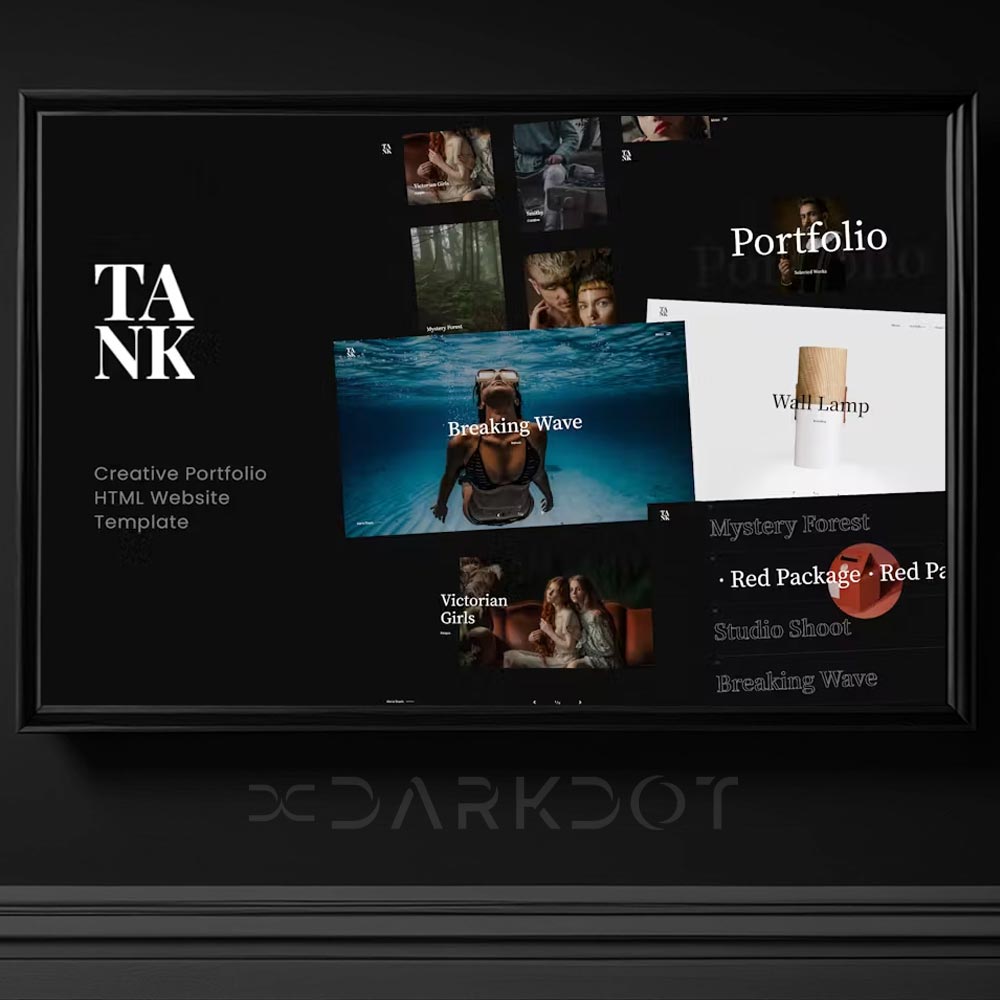 tank portfolio web site kisisel urun fotograf tasarim portfolyo html