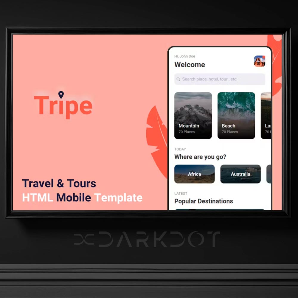 tripe travel turizm seyahat acenta web site html template tasarim