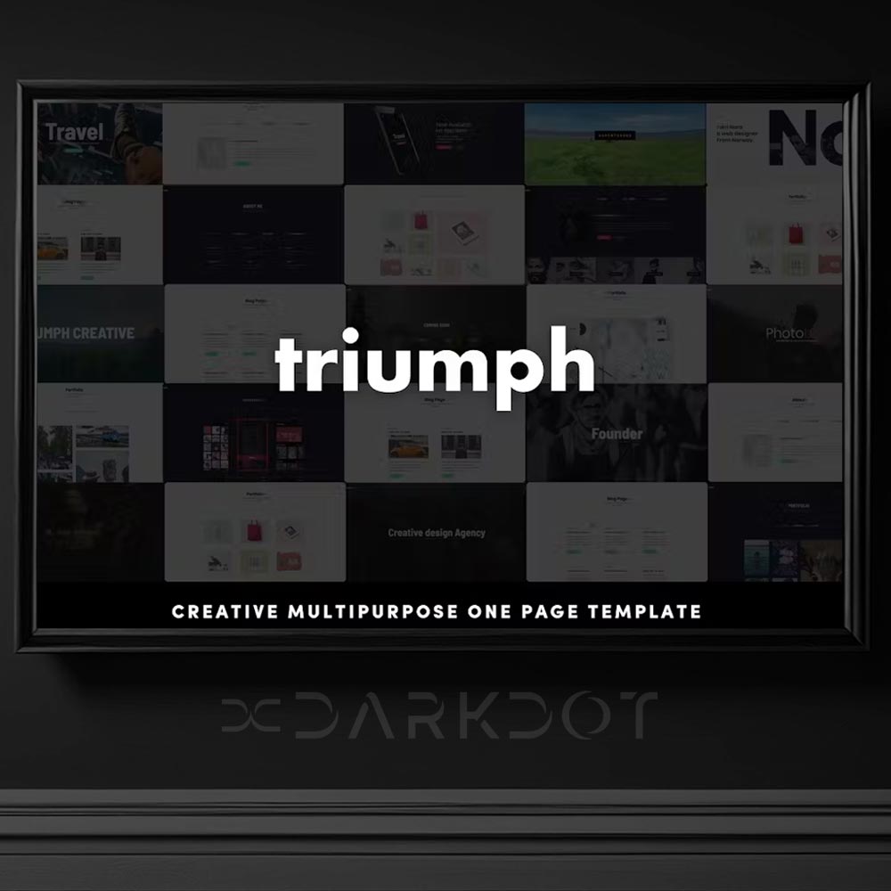 triumph creative cok amacli cok sablonlu kurumsal web site html blog