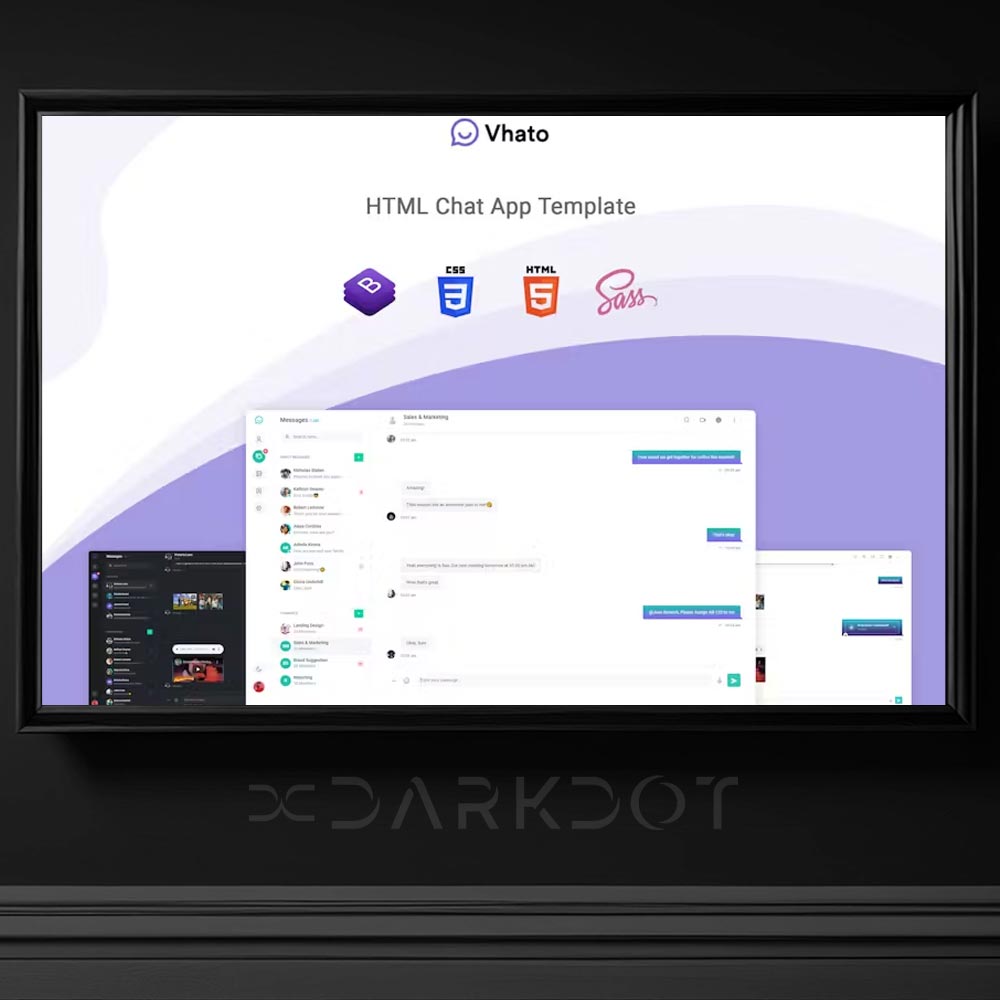 vhato chat sohbet html web site sablon tema online chat web sablon