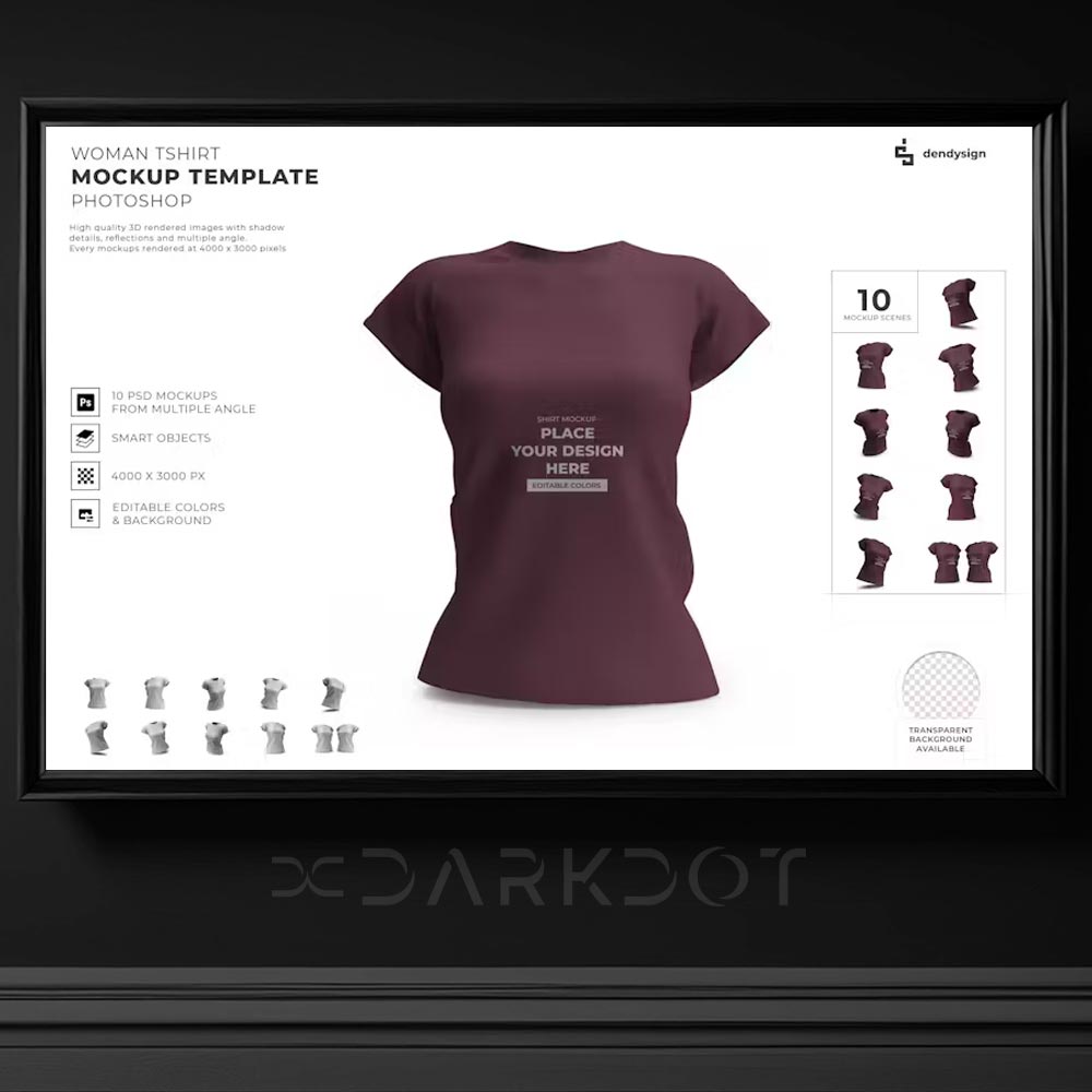 kadin kisa kol tshirt degistirilebilir renk mockup psd tisort tasarimlari