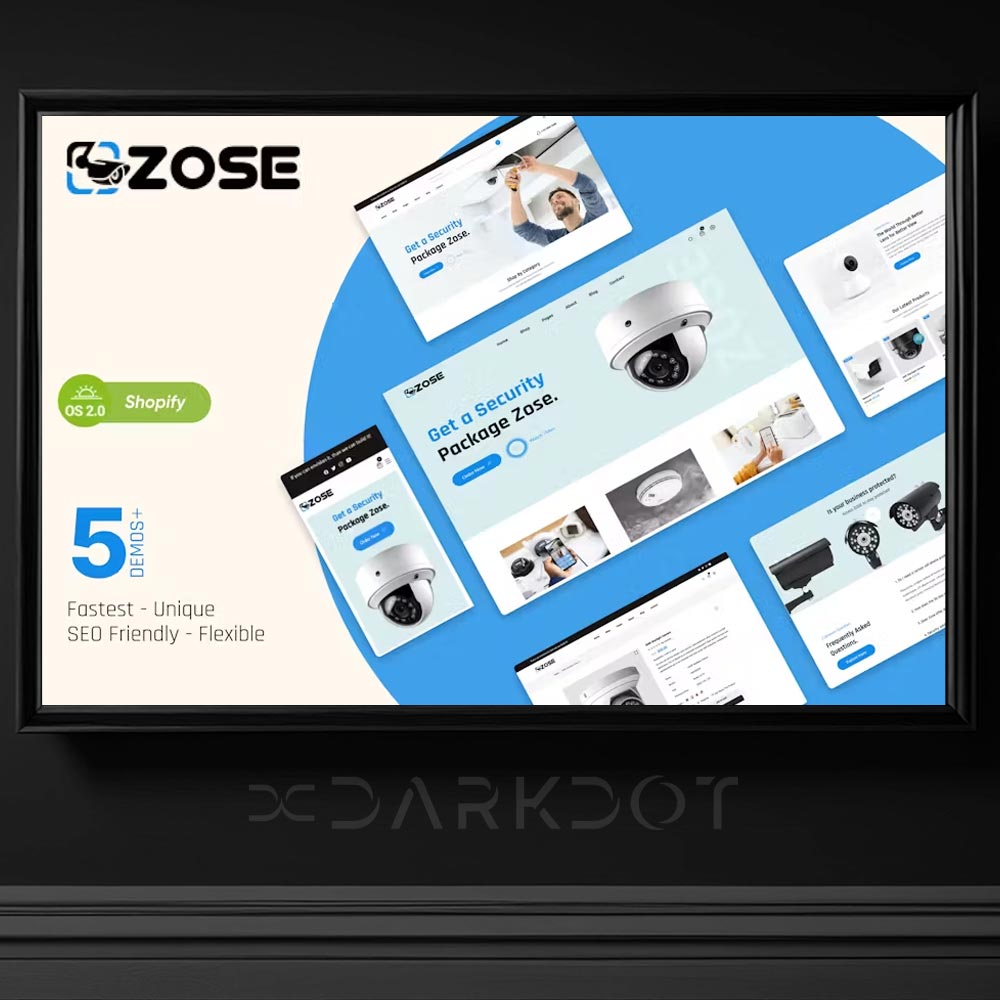 zose cctv securty guvenlik urunleri kamera elektronik shopify template