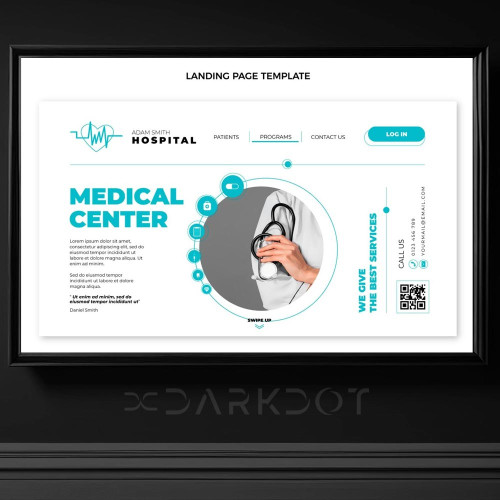 medikal hastane klinik web site acilis sayfasi banner slayt template