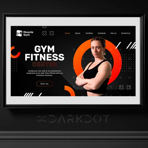 gym kadin fitness sporcu profesyonel kadin vucut gelistirici tasarim poster