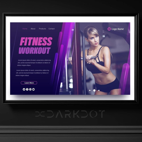 fitness gym merkezi fitness antrenman yapan kadin temali afis poster