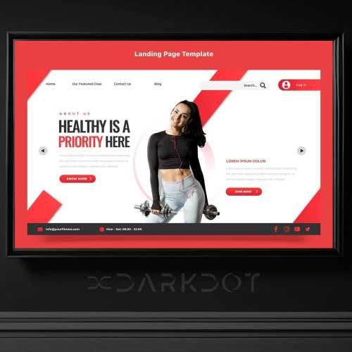 fitness center spor salonu gym merkezi web site banner slayt slider tema