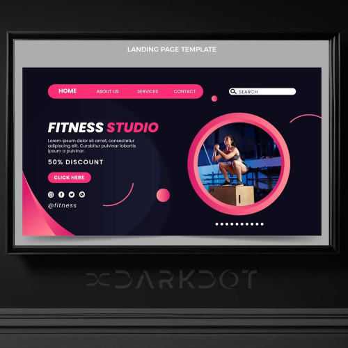 fitness spor merkezi web site banner slayt poster antrenman yapan kadin