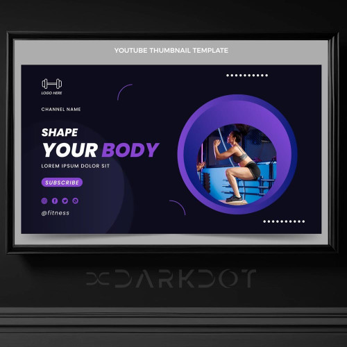 fitness spor merkezi web site afis banner slider template acilis sayfasi